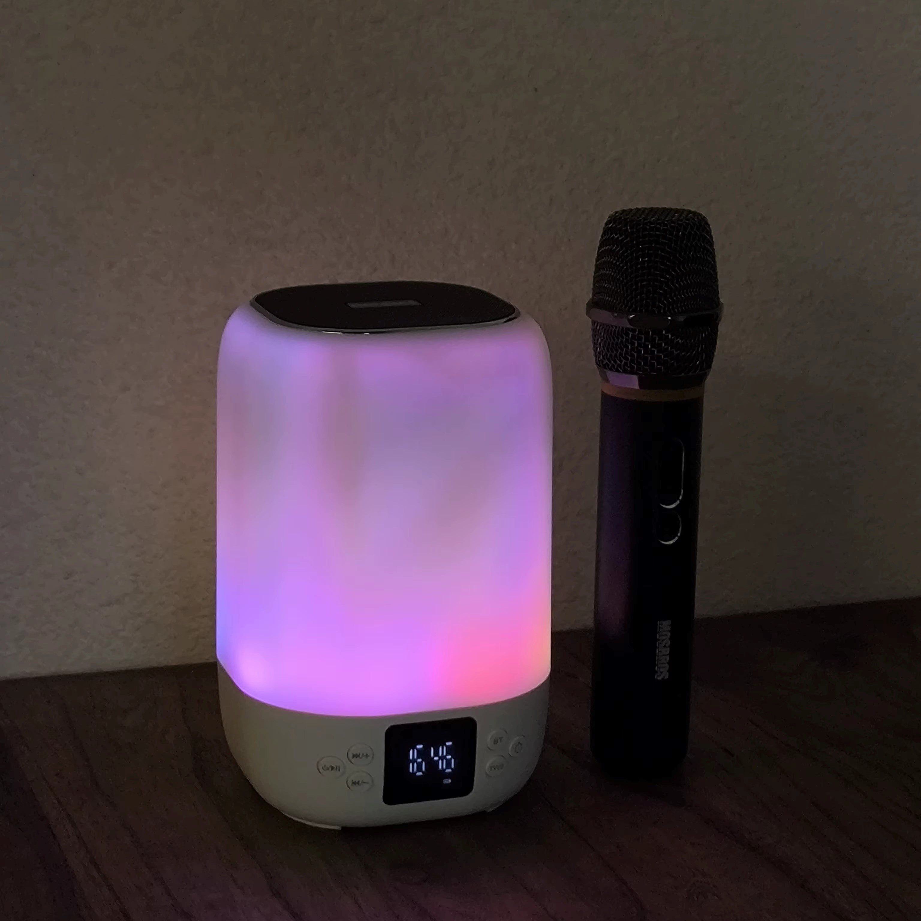 Musky Led Display Alarm Clock With Bluetooth Speaker Musky Led Display Alarm Clock With Bluetooth Speaker